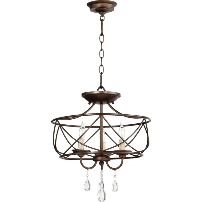 Cilia Pendant / Semi Flush Ceiling Light by Quorum