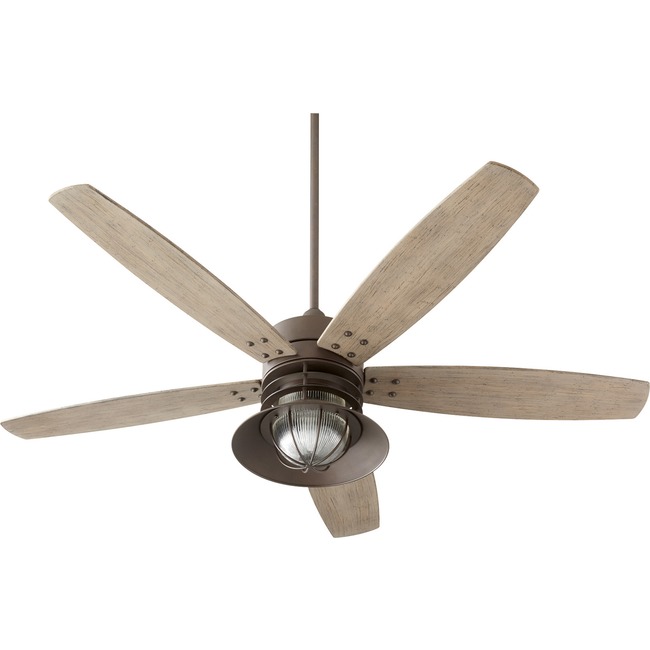 Portico Outdoor Ceiling Fan with Light by Quorum