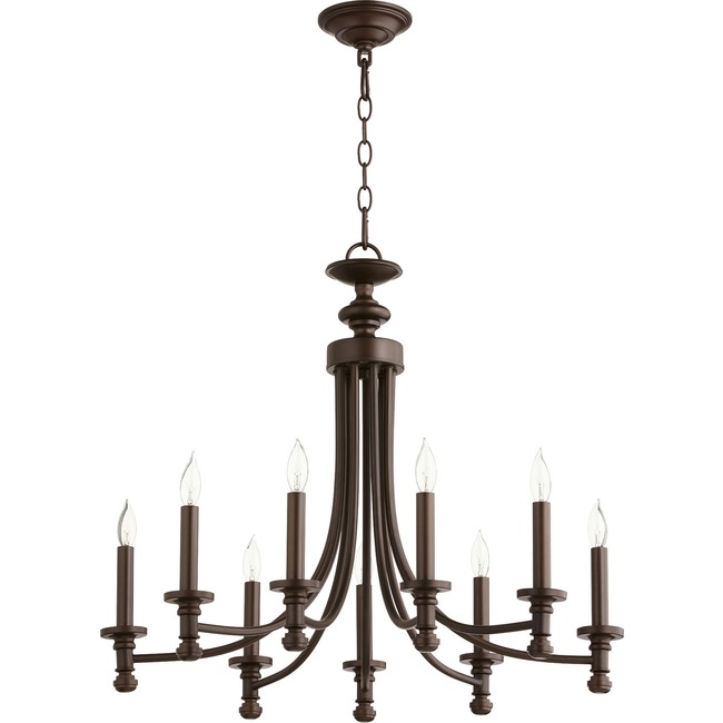 Rossington Bare Chandelier by Quorum