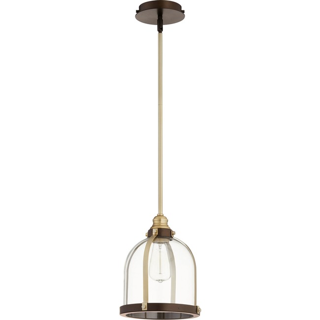 Banded Dome Pendant by Quorum