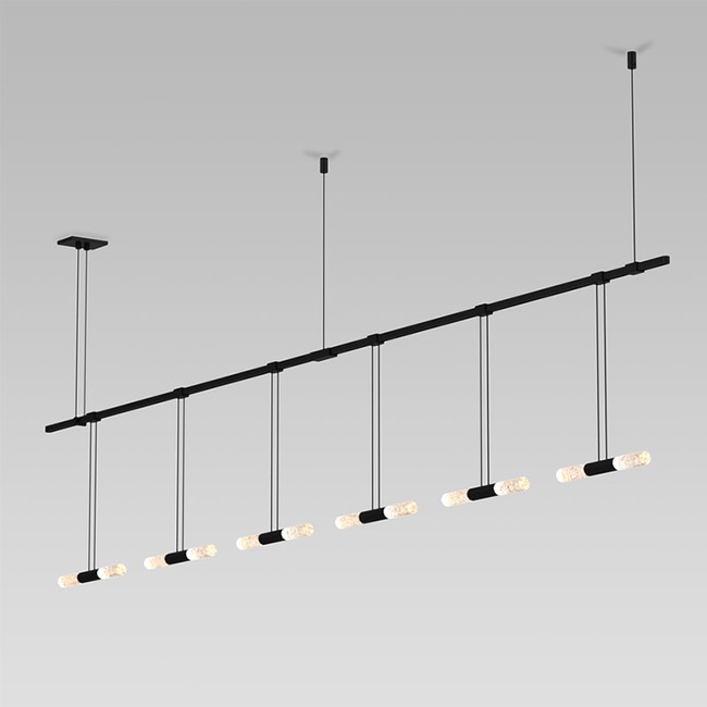 Suspenders Linear Pendant with Double Rods by SONNEMAN - A Way of Light