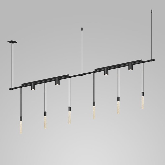 Suspenders Linear Pendant w/Light Bar, Rods and Cylinders by SONNEMAN - A Way of Light
