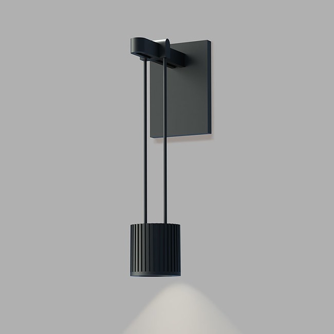 Suspenders Wall Light with Suspended Cylinder Luminaire by SONNEMAN - A Way of Light