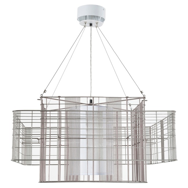 Mesh Cubic Large Pendant by Forestier