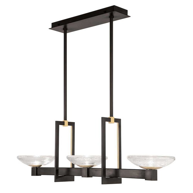 Delphi 3 Light Linear Pendant by Fine Art Handcrafted Lighting