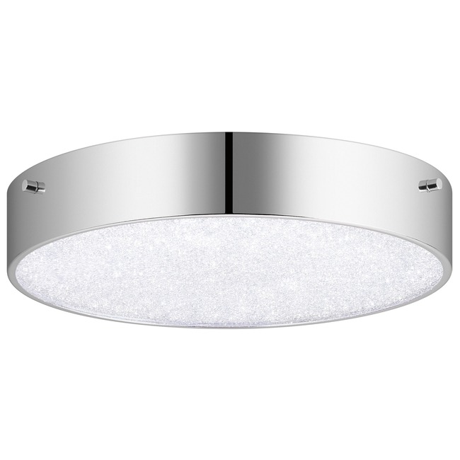 Crystal Moon Round Ceiling Light Fixture by Elan