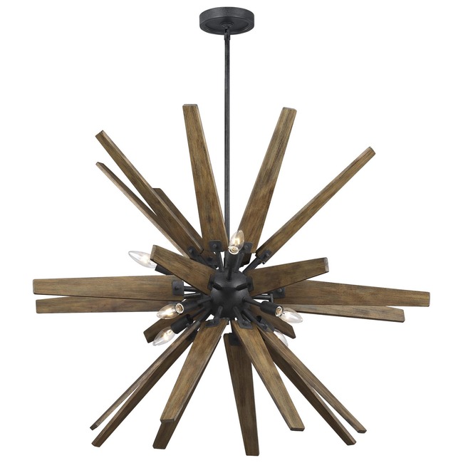 Thorne Wood Chandelier by Visual Comfort Studio