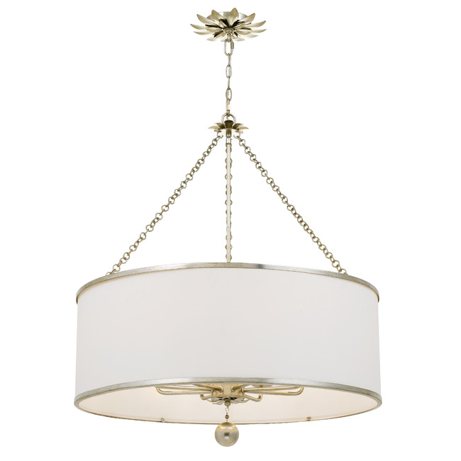 Broche Drum Chandelier by Crystorama