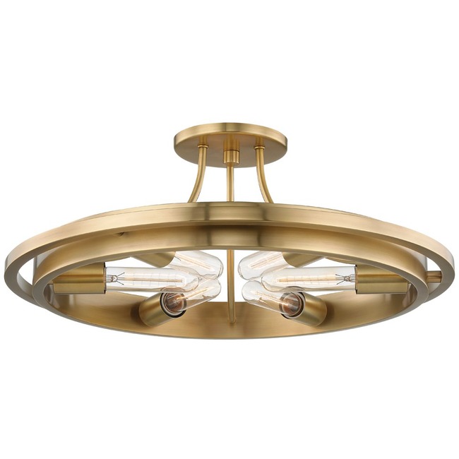 Chambers Semi Flush Ceiling Light by Hudson Valley Lighting