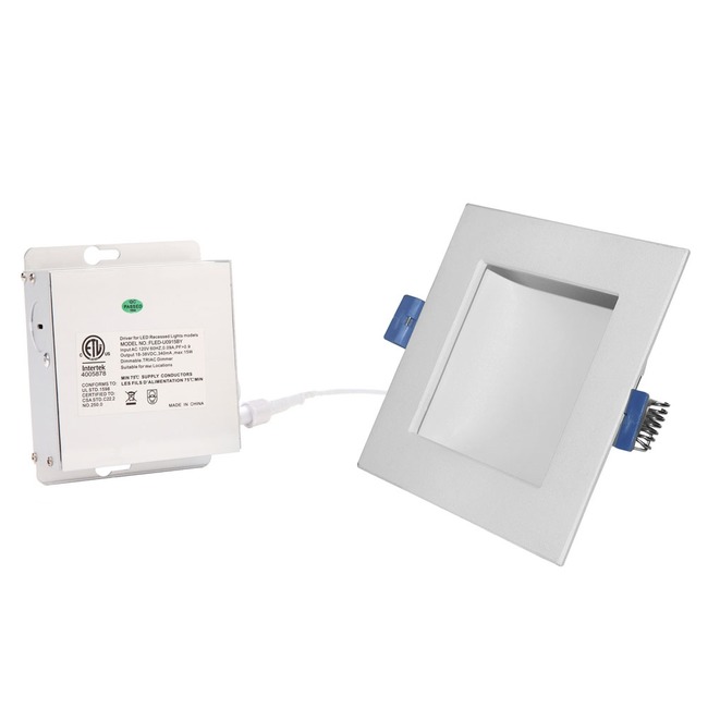 Back Lit 6IN SQ Color Changing Panel Downlight Trim by Beach Lighting