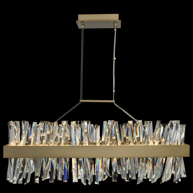 Glacier Linear Chandelier by Allegri