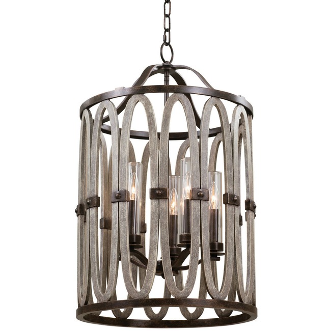 Belmont Outdoor Entry Pendant by Kalco