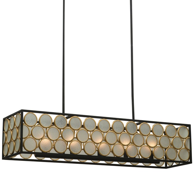 Corsa Rectangular Pendant by Kalco