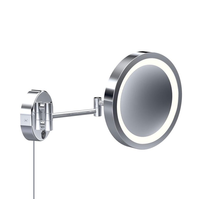 Baci Basic Round Double Arm Wall Mirror w/Plug by Remcraft Lighting