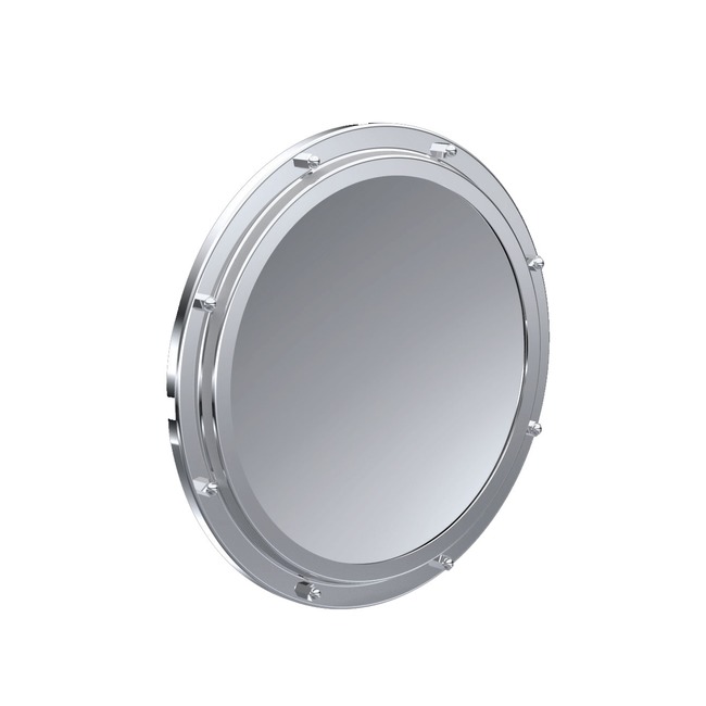 Baci Basic Wall Mounted Porthole Mirror by Remcraft Lighting