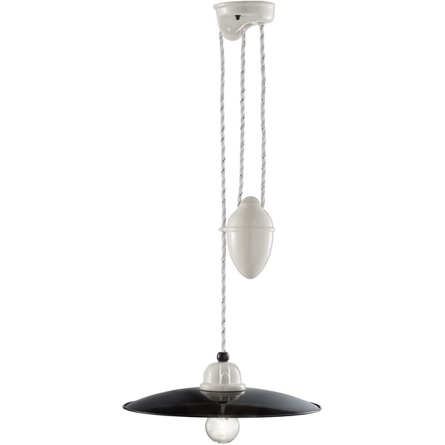 B&W Weighted Pendant by Ferroluce