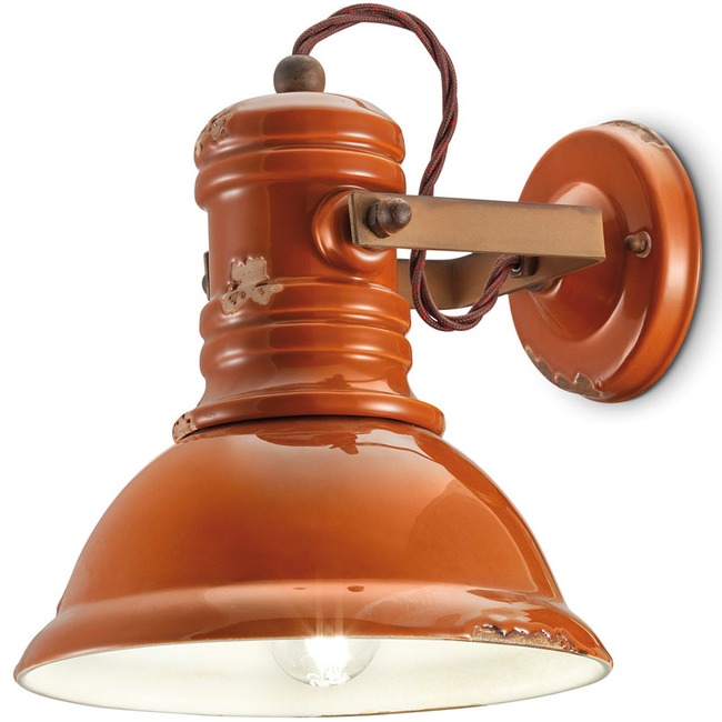 Industrial Dome Wall Light by Ferroluce