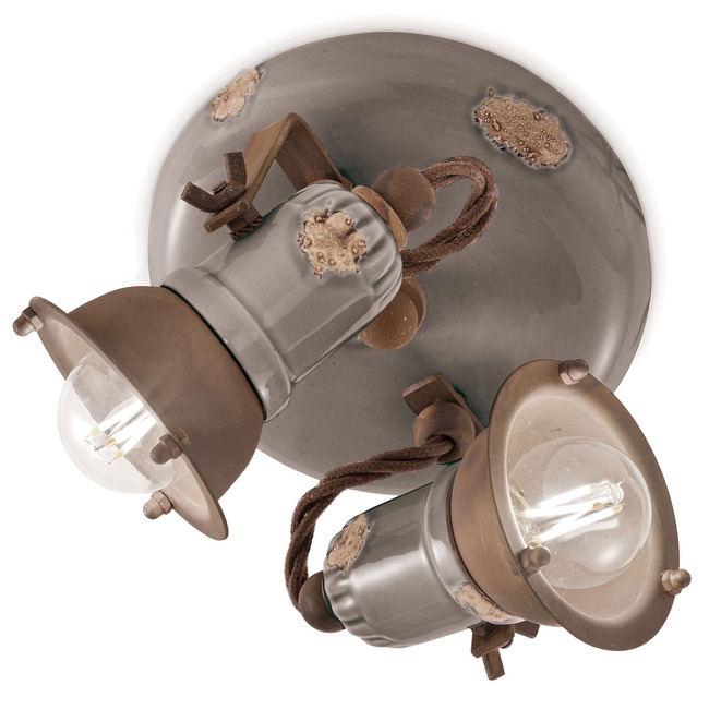 Loft Ceiling Light Fixture by Ferroluce