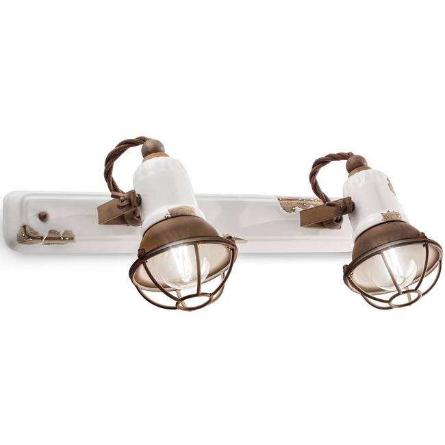 Loft Cage Bathroom Vanity Light by Ferroluce