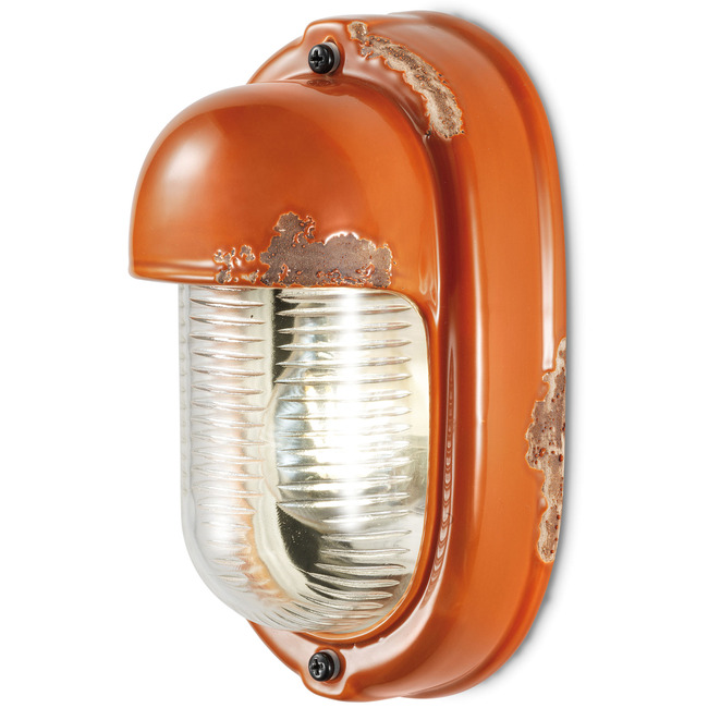 Vintage Bulkhead Vertical Wall Light by Ferroluce