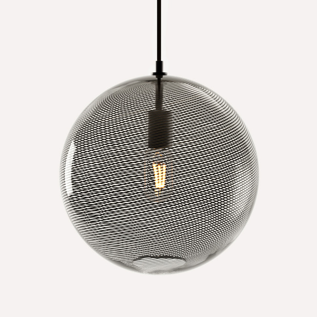 Cane Charcoal Track Globe Pendant by Keep Lighting