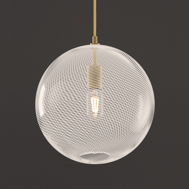 Cane Pearl Track Globe Pendant by Keep Lighting