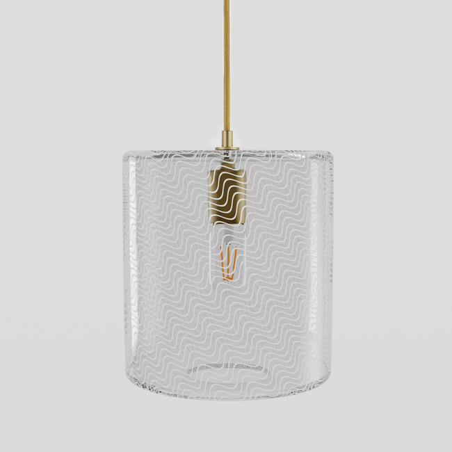 Cane Pearl Drift Drum Pendant by Keep Lighting