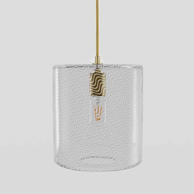 Cane Pearl Drift Drum Pendant by Keep Lighting