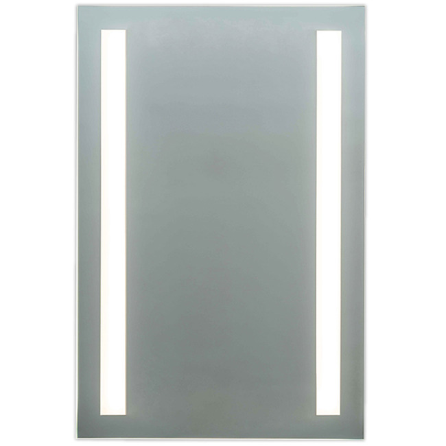 L3 Double Inset Direct / Indirect LED Mirror by Matrix Mirrors