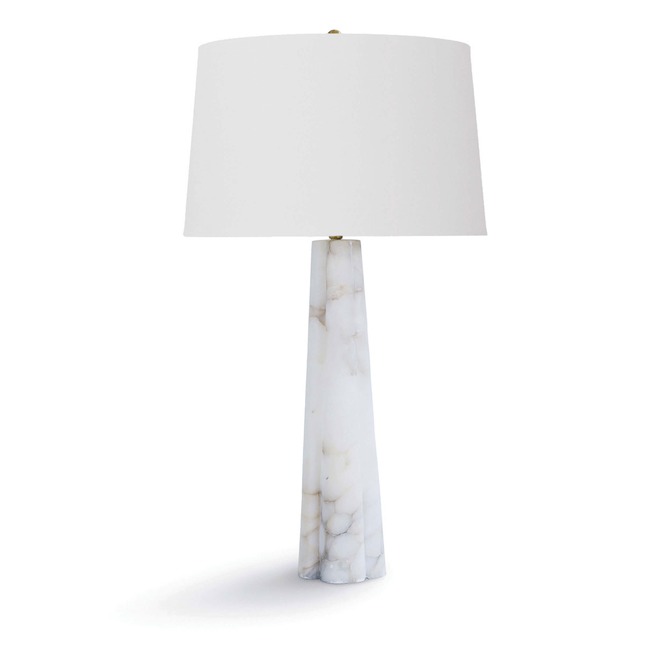 Quatrefoil Alabaster Table Lamp by Regina Andrew