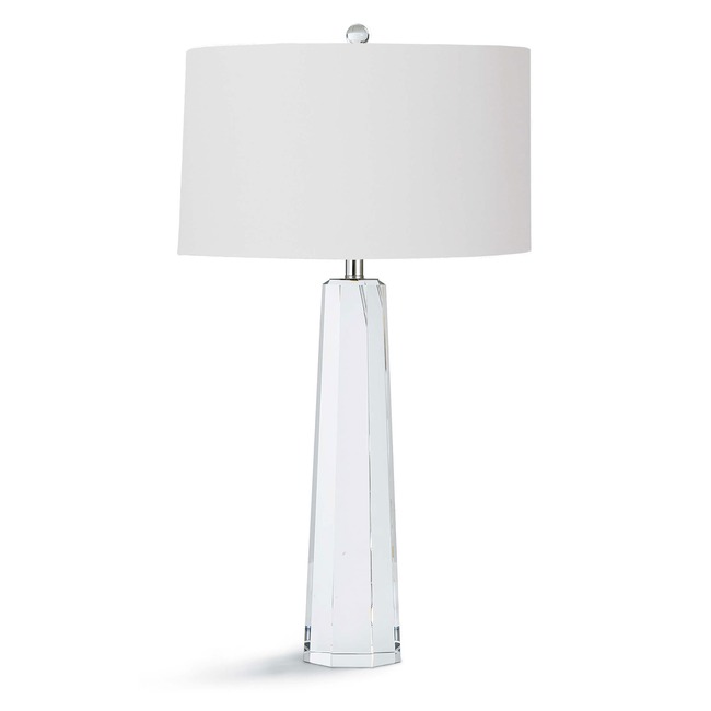 Tapered Hex Crystal Table Lamp by Regina Andrew