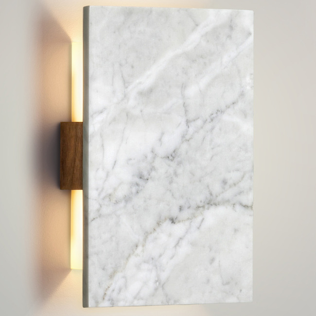 Tersus Marble Wall Sconce by Cerno
