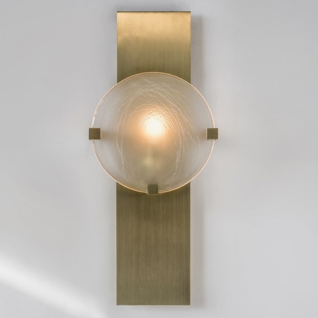 Lunette Rectangular 3 Prong Wall Light by Ridgely Studio Works