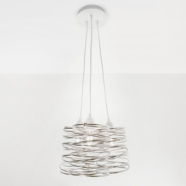 Spiral Nest Cluster Pendant by Ridgely Studio Works