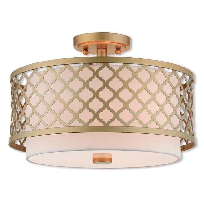 Arabesque Gold Ceiling Light Fixture by Livex Lighting