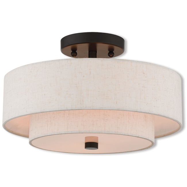 Claremont Semi Flush Ceiling Light by Livex Lighting