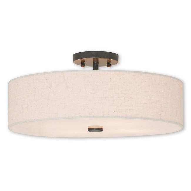 Meridian Semi Flush Ceiling Light by Livex Lighting