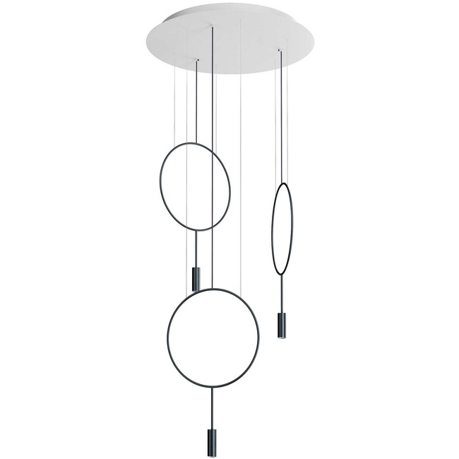 Revolta Round Multi-Light Pendant by Estiluz