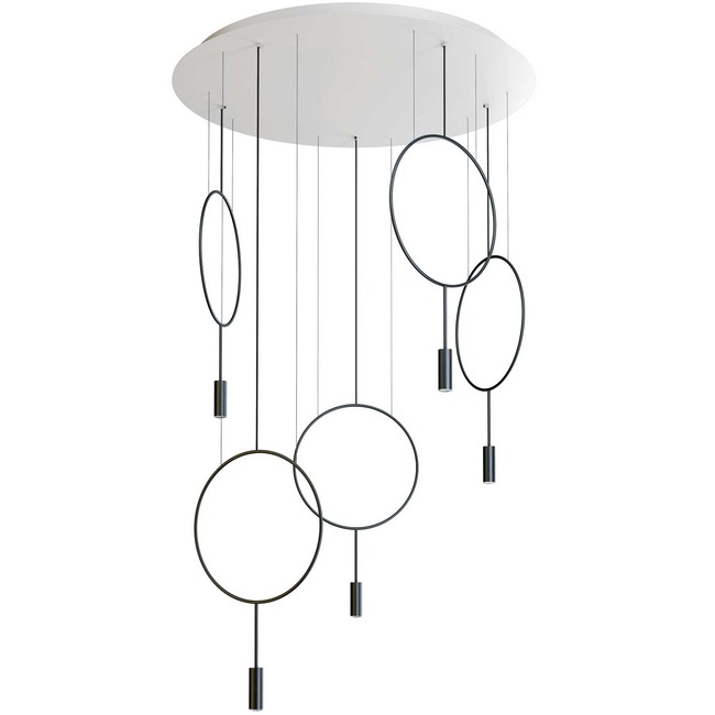 Revolta Round Multi-Light Pendant by Estiluz