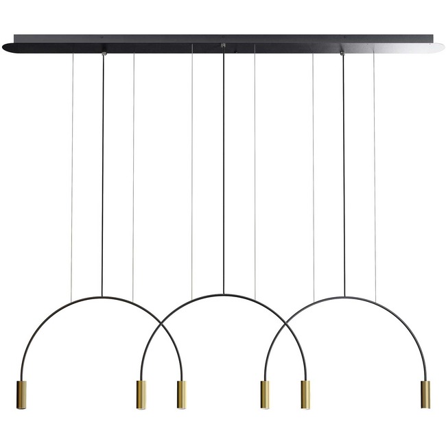 Volta L165S.3D Linear Multi-Light Pendant by Estiluz