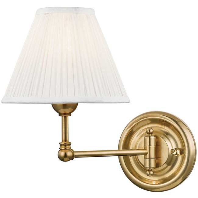 Classic No.1 Swing Arm Wall Sconce by Hudson Valley Lighting
