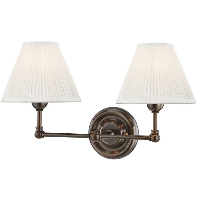 Classic No.1 Two Light Wall Sconce by Hudson Valley Lighting