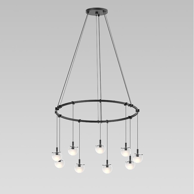Suspenders Ring Pendant with Half Etched Balls by SONNEMAN - A Way of Light