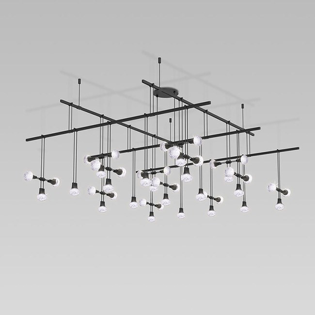 Suspenders Grid Pendant with Crystal Chicklets by SONNEMAN - A Way of Light