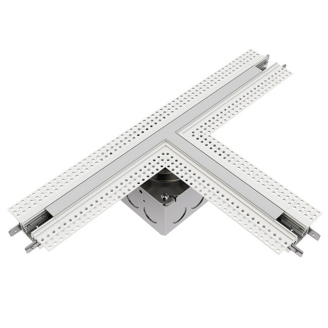 TruTrack 1-Circuit T Power Feed with Junction Box by PureEdge Lighting