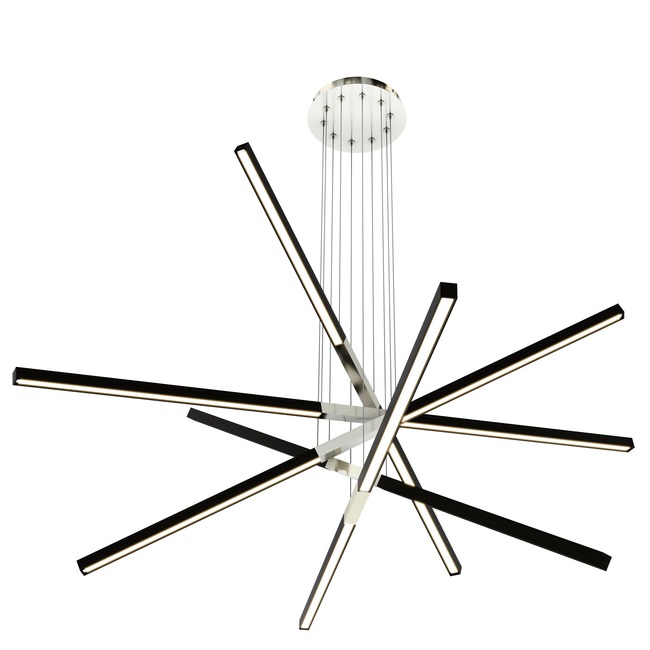 Pix Sticks Tie Stix Wood Warm Dim Suspension Remote Power  by PureEdge Lighting