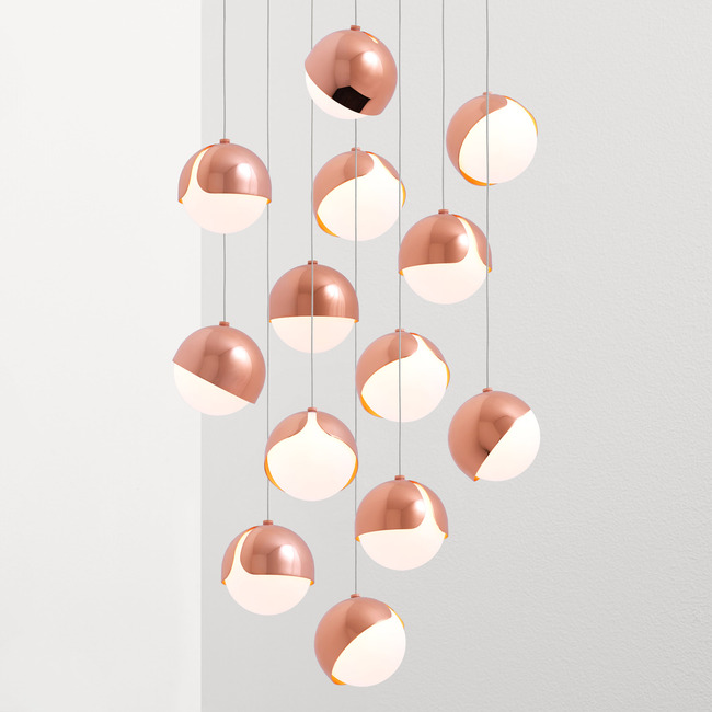 Ohm Round Multi Light Pendant by Anony