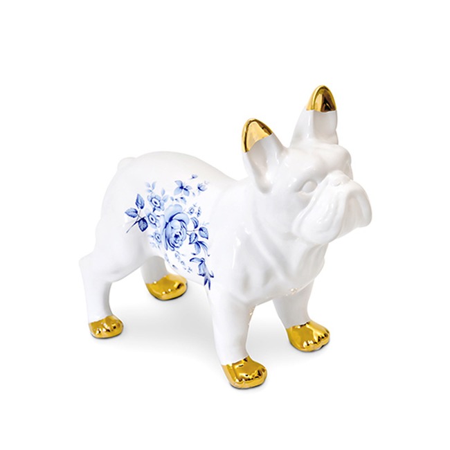 Delft Ceramic Bulldog by Mineheart