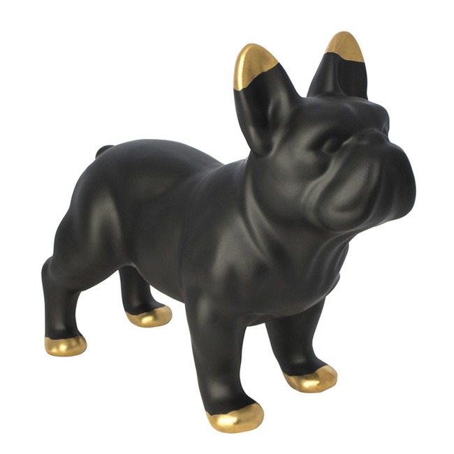 Black Ceramic Bulldog by Mineheart