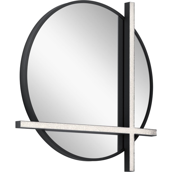 Kemena Crushed Ice Lighted Mirror by Elan